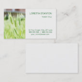 Carte De Visite Herbe verte (Devant / Derrière)