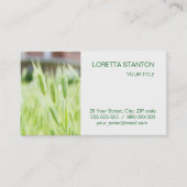 Carte De Visite Herbe verte (Devant)