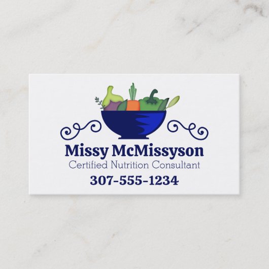 Carte De Visite herbes de bol de légumes cuisine gastronomique bui (Devant)