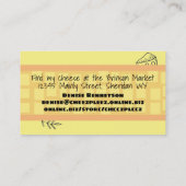 Carte De Visite Herbes de coin fromage artisanales (Dos)