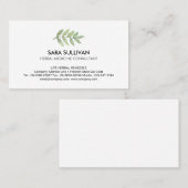 Carte De Visite Herbes de médecine feuille des plantes (Devant / Derrière)