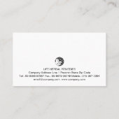 Carte De Visite Herbes de médecine feuille des plantes (Dos)