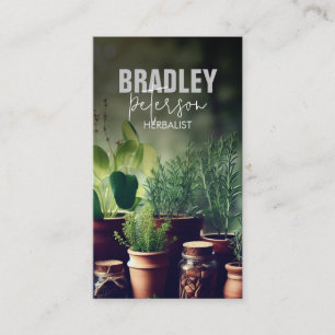 Carte De Visite Herbes de médecine feuille des plantes