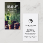 Carte De Visite Herbes de médecine feuille des plantes (Devant / Derrière)