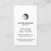 Carte De Visite Herbes de médecine feuille des plantes (Dos)