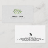 Carte De Visite Herbes de médecine feuille des plantes (Devant / Derrière)