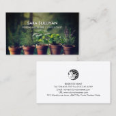 Carte De Visite Herbes de médecine feuille des plantes (Devant / Derrière)