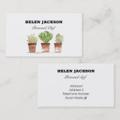 Carte De Visite Herbes de persil de romarin (Devant / Derrière)