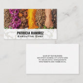 Carte De Visite Herbes d'épices | Cuisine (Devant / Derrière)