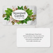 Carte De Visite Herbes Épices | Jardin (Devant / Derrière)
