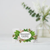 Carte De Visite Herbes Épices | Jardin (Debout devant)