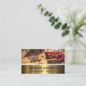 Carte De Visite Herbes et épices de pâtes | Culinaire (Debout devant)