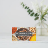 Carte De Visite Herbes et épices en ficelles (Debout devant)