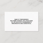 Carte De Visite Herbes et épices en ficelles (Dos)