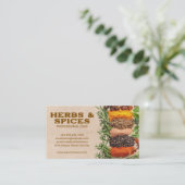 Carte De Visite Herbes et épices | Ingrédients cuisines (Debout devant)