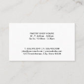 Carte De Visite Herbes et épices sur table (Dos)