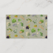 Carte De Visite Herbes Nature Herbaliste (Dos)