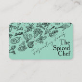Carte De Visite Herbs Spices | Illustrations Hand Drawn | Culinary (Devant)