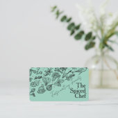 Carte De Visite Herbs Spices | Illustrations Hand Drawn | Culinary (Debout devant)