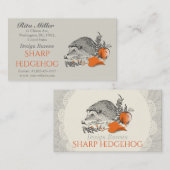 Carte De Visite Hérisson (Devant / Derrière)