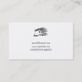 Carte De Visite Hérisson, votre nom ici (Dos)