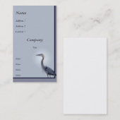 Carte De Visite Héron de grand bleu (Devant / Derrière)