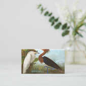 Carte De Visite Heron violet par John James Audubon (Debout devant)