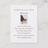 Carte De Visite Herpetologist bilatéral (Dos)