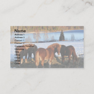 Carte De Visite Heure d'alimentation