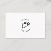 Carte De Visite Heure de la restauration rapide au Mexique (Devant)