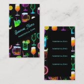 Carte De Visite Heure du cocktail (Devant / Derrière)
