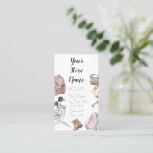 Carte De Visite Heures de Boutique Vêtements pour femmes (Debout devant)