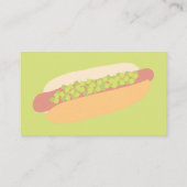 Carte De Visite Heures de support de hot-dog d'opération (Dos)