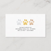 Carte De Visite Heureux Chiot | Herbe du parc | Chien Paws (Dos)