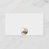 Carte de visite heureux de chien - blanc (Dos)