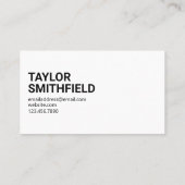 CARTE DE VISITE HEUREUX DE VOUS RENCONTRER  (Dos)