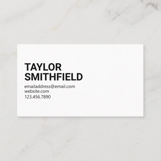 CARTE DE VISITE HEUREUX DE VOUS RENCONTRER  (Dos)