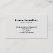 Carte De Visite Heureux de vous rencontrer  (Dos)