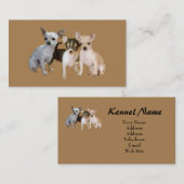 Carte de visite heureux d'éleveur de trio de (Devant / Derrière)