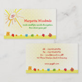 carte de visite heureux d'enfants (Devant / Derrière)