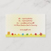 carte de visite heureux d'enfants (Dos)