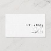 Carte De Visite Hex tuile noir et blanc moderne design de bonjour  (Dos)