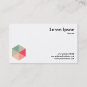 Carte De Visite Hexagon couleur 04 (Dos)