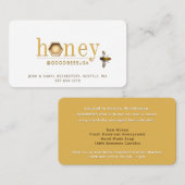 Carte De Visite Hexagon de miel moderne 3D Queen Bee Apiary Beekee (Devant / Derrière)