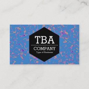 Carte De Visite Hexagon noir - Abstrait 080716(01)