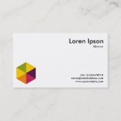 Carte De Visite Hexagone couleur 01 (Dos)