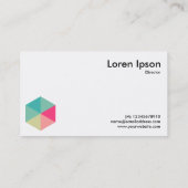 Carte De Visite Hexagone couleur 02 (Dos)