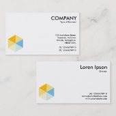 Carte De Visite Hexagone couleur 03 (Devant / Derrière)