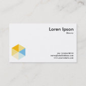 Carte De Visite Hexagone couleur 03 (Dos)