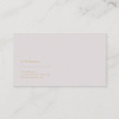 Carte De Visite Hexagone Marbre blanc & Gold Foil (Dos)